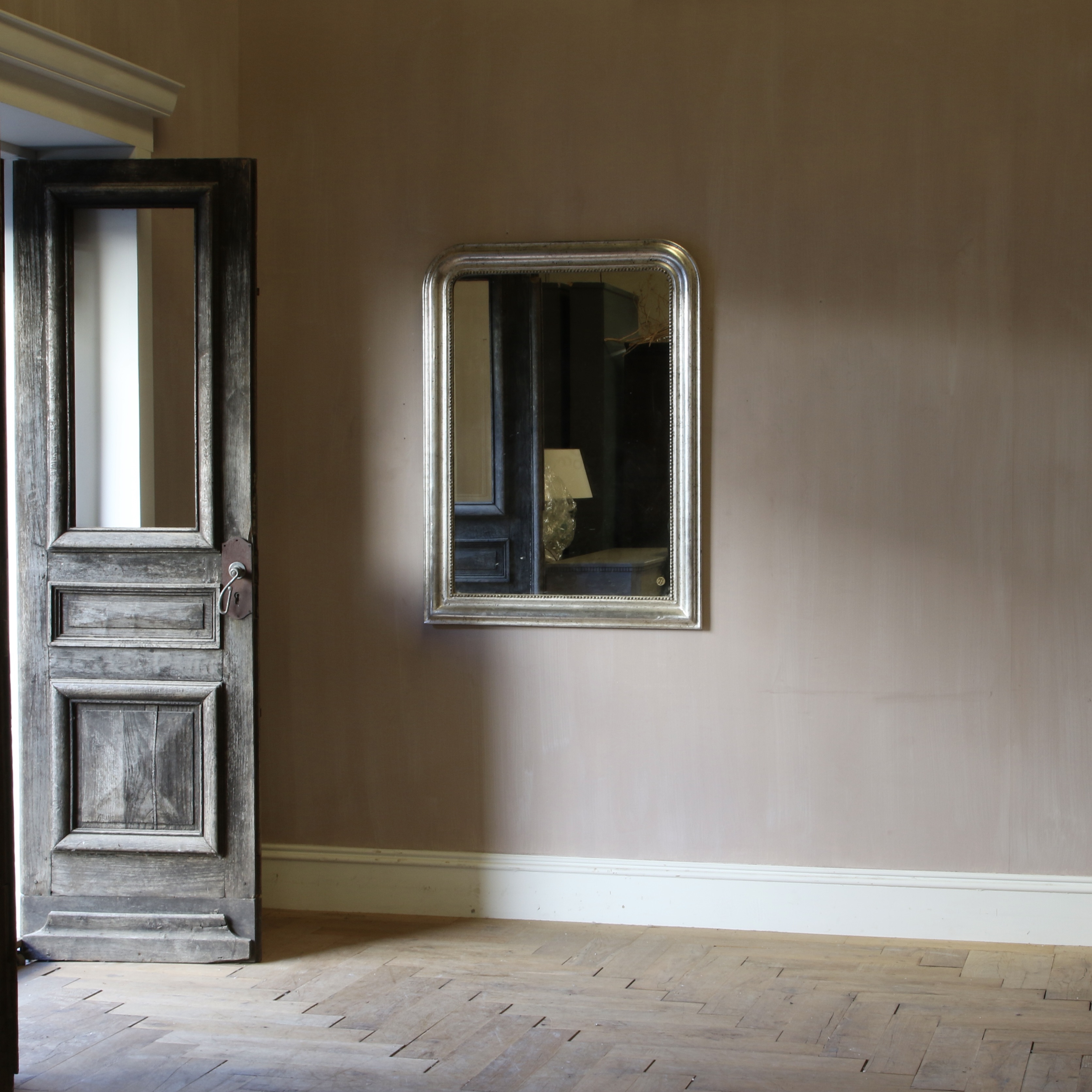 Silver Louis Philippe Mirror